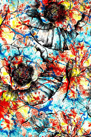 线条印花华亿平台图片