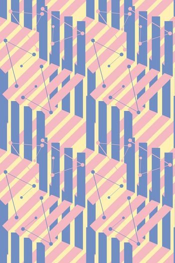 577661-花艺坊 男装原创几何抽象图形