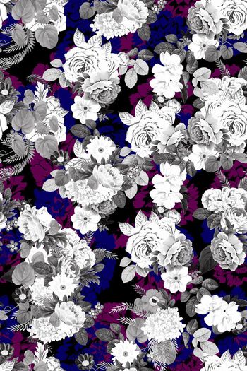 577788-花卉花朵手绘花鸟中国风繁花复古