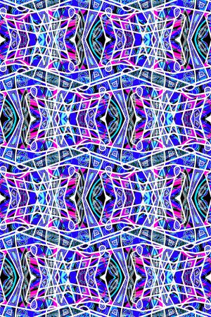 几何花纹印花华亿平台图片