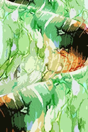 斑斓安逸印花华亿平台图片