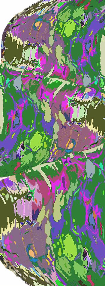 577836-迷彩艺象丝巾斑斓