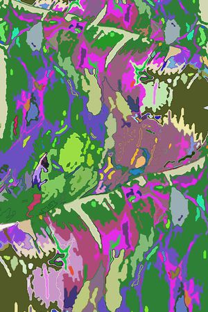 斑斓安逸印花华亿平台图片