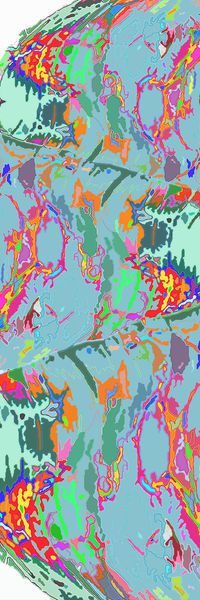 斑斓安逸印花华亿平台图片