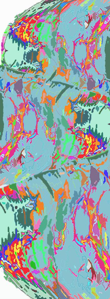 577837-迷彩艺象丝巾斑斓