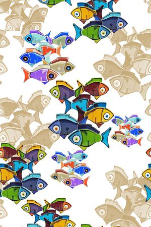 色彩斑斓印花华亿平台图片