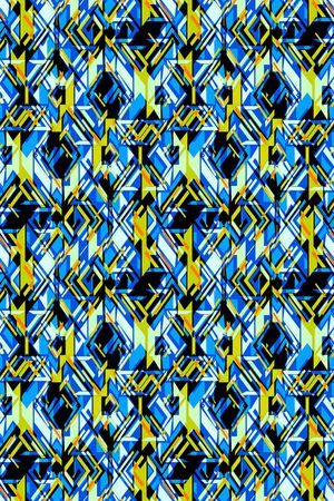 几何格子印花华亿平台图片