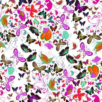 578257-动漫风格 蝴蝶荟萃 昆虫蚂蚱