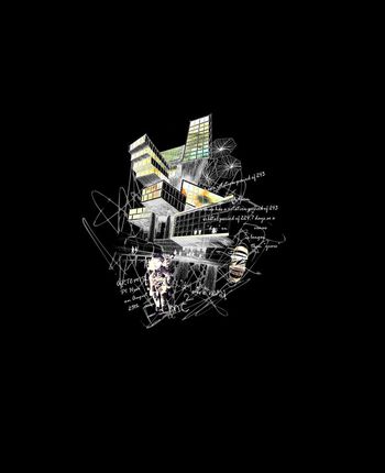 578321-抽象线条建筑