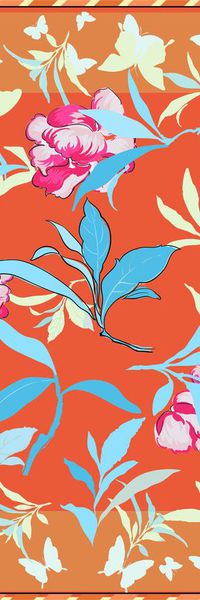 剪影风格印花华亿平台图片