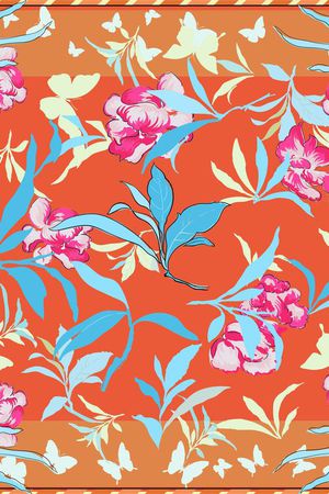 剪影风格印花华亿平台图片