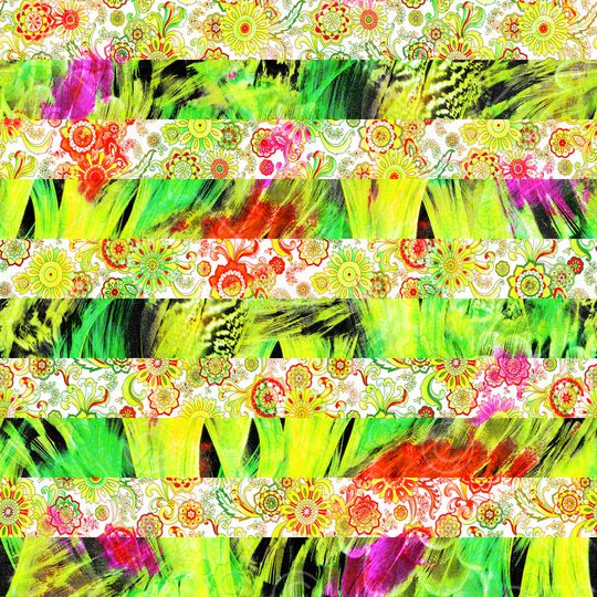 抽象水彩印花华亿平台图片