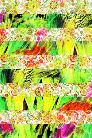 抽象水彩印花华亿平台图片