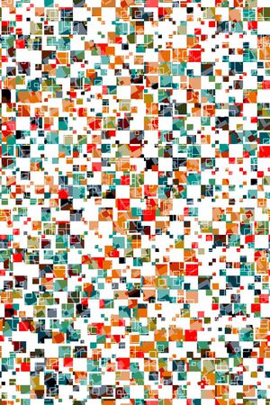 不规则几何印花华亿平台图片