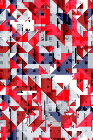 不规则几何印花华亿平台图片