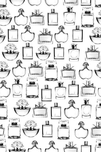 578465-玻璃香水瓶透明黑白