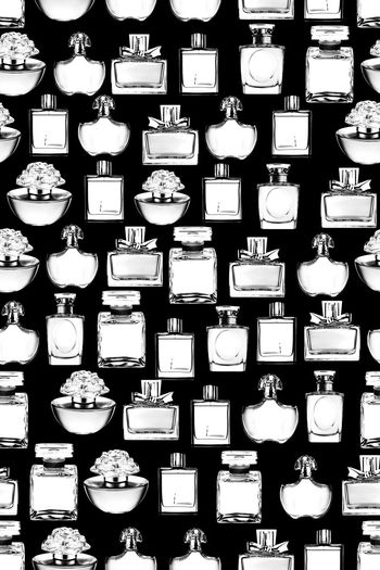 578467-玻璃香水瓶透明黑白