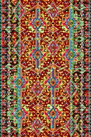 几何格子印花华亿平台图片