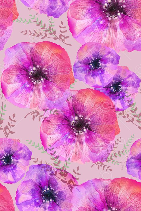 时尚小清新印花华亿平台图片