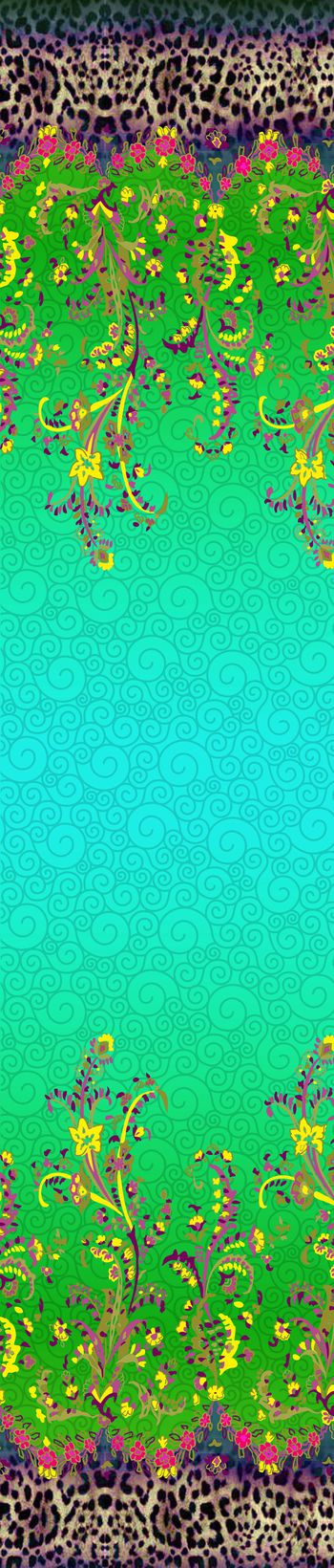 578604-双边定位裙边花设计