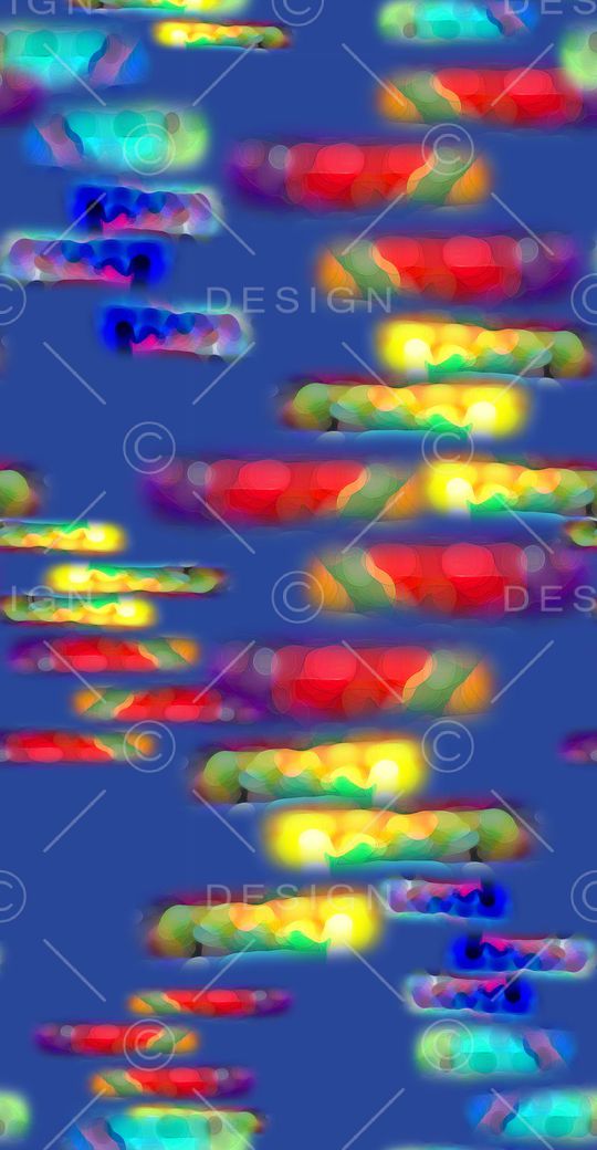 抽象图案印花华亿平台图片