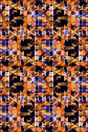 几何格子印花华亿平台图片