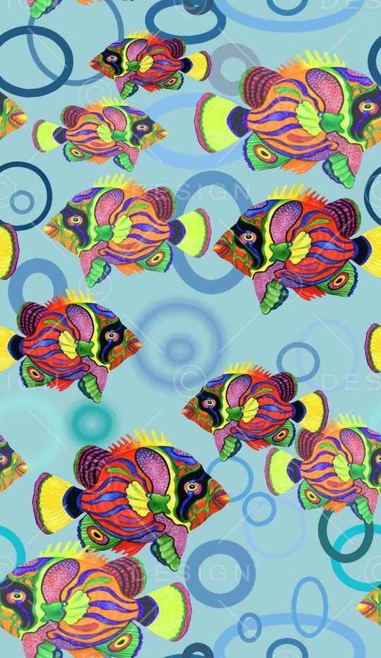 鱼儿自在飘印花华亿平台图片