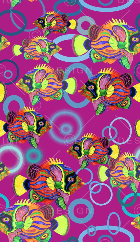 鱼儿自在飘印花华亿平台图片