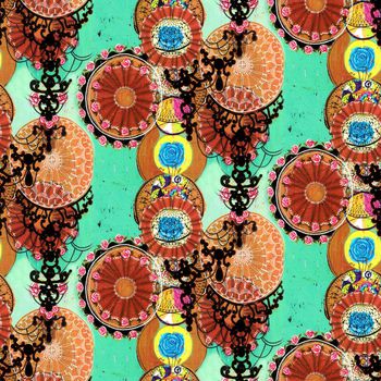 民族风印花华亿平台图片