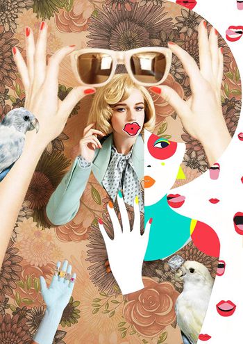 拼贴印花华亿平台图片