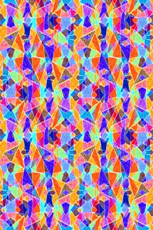 几何格子印花华亿平台图片