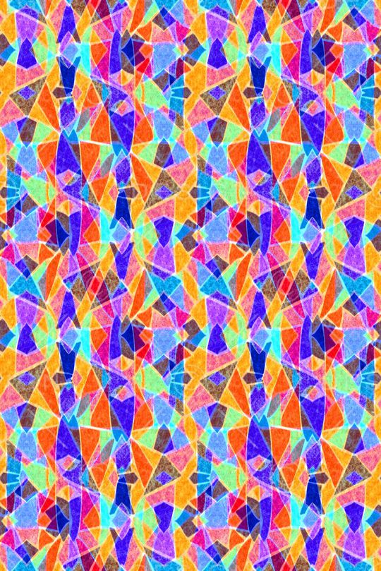 几何格子印花华亿平台图片