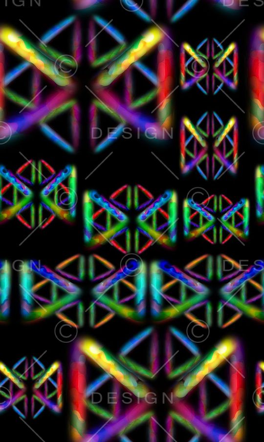 抽象图案印花华亿平台图片