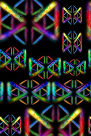 抽象图案印花华亿平台图片