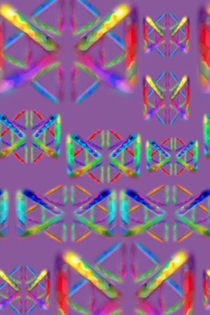 抽象图案印花华亿平台图片