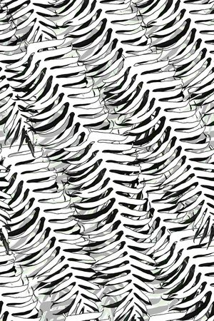 黑白写意印花华亿平台图片