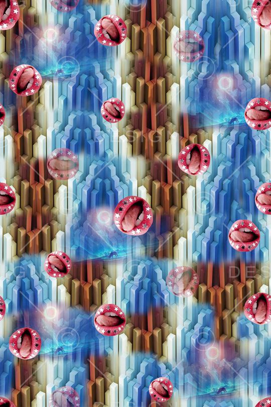 抽象印花华亿平台图片