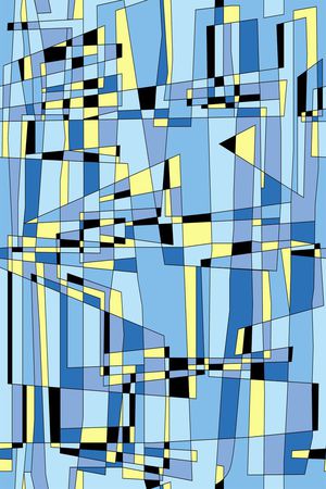 几何流行色印花华亿平台图片