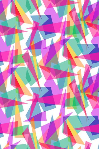 578778-	时尚五彩几何图案