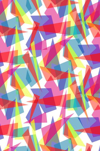 578779-	时尚五彩几何图案