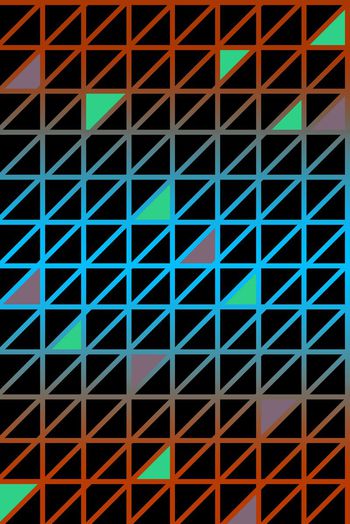 578788-几何格子三角女装衬衣男装外套夹克