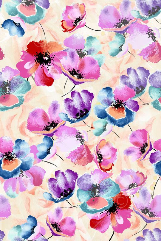 水墨印花华亿平台图片