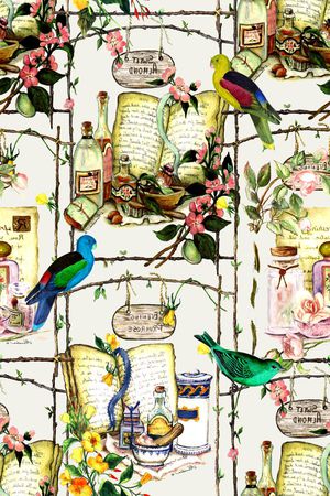 鹦鹉印花华亿平台图片