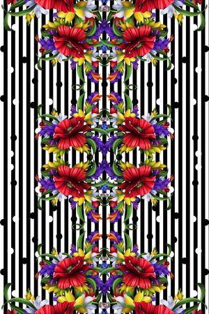 最新时尚流行印花华亿平台图片