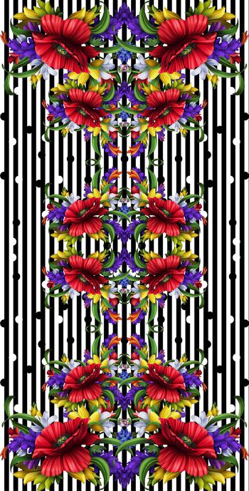 最新时尚流行印花华亿平台图片