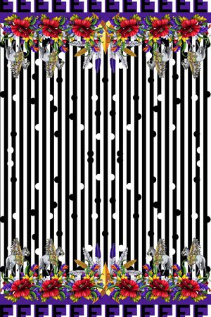 最新时尚流行印花华亿平台图片