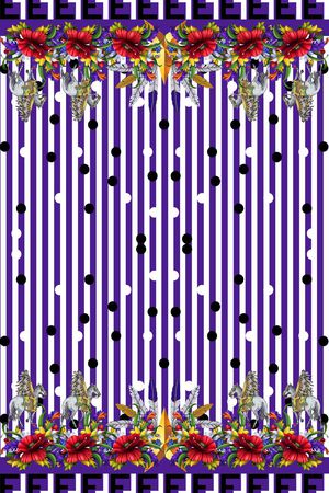 最新时尚流行印花华亿平台图片