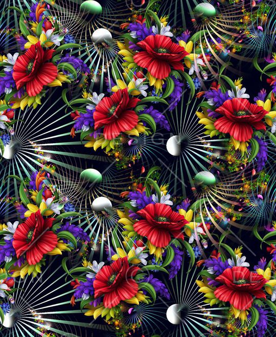 最新时尚流行印花华亿平台图片