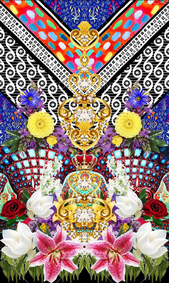 最新时尚流行印花华亿平台图片