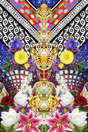 最新时尚流行印花华亿平台图片